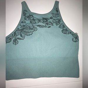 Athleta workout cropped tanktop